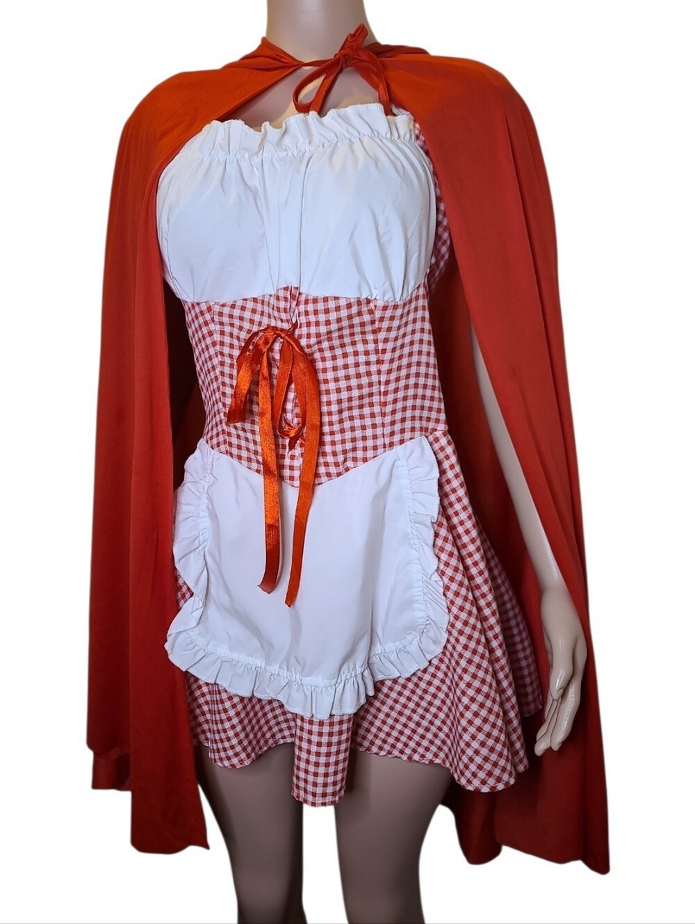 Red Riding Hood Oktoberfest Gingham Dress M
